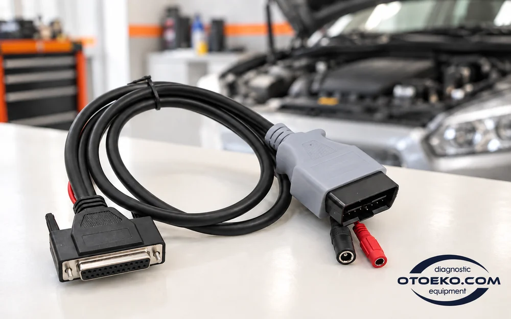 كابل Scanmatik OBD وAUX جاهز لتشخيص السيارة